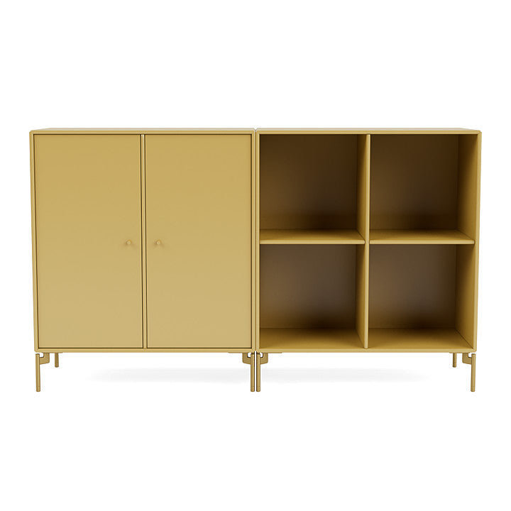 Montana Pair Classic Sideboard With Legs, Cumin/Brass