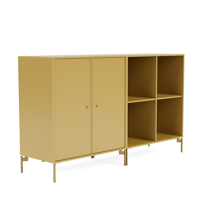 Montana Pair Classic Sideboard With Legs, Cumin/Brass