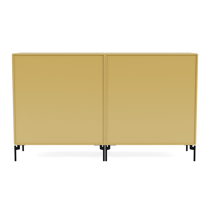 Montana Pair Classic Sideboard With Legs, Cumin/Black