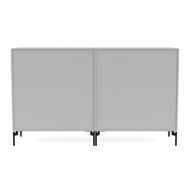 Montana Pair Classic Sideboard With Legs, Fjord/Black