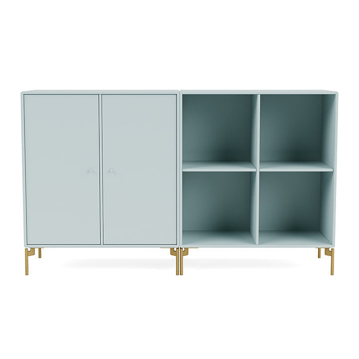 Montana Pair Classic Sideboard With Legs, Flint/Brass