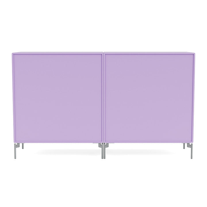 Montana Pair Classic Sideboard With Legs, Iris/Matt Chrome