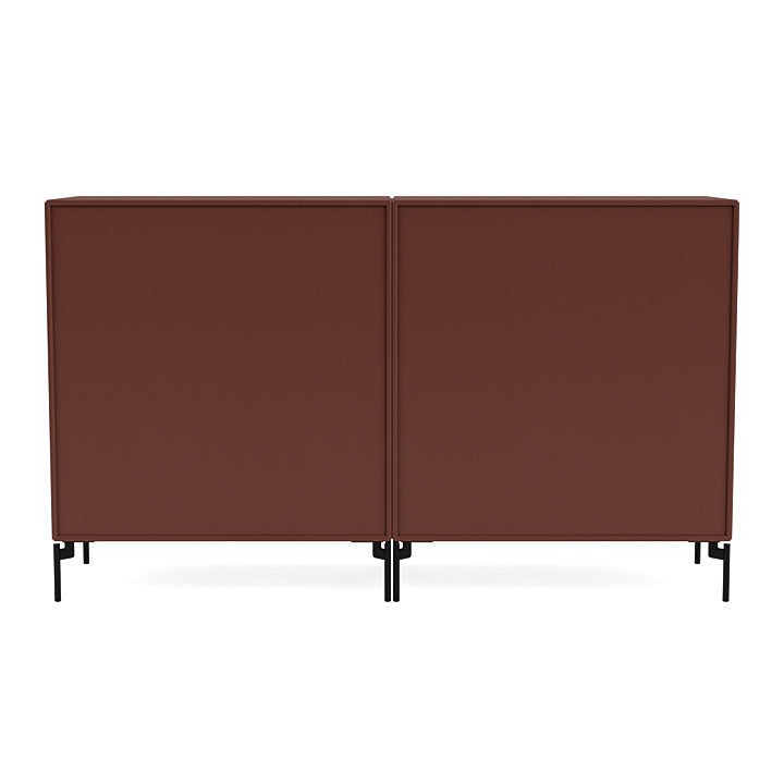 Montana Pair Classic Sideboard With Legs, Masala/Black