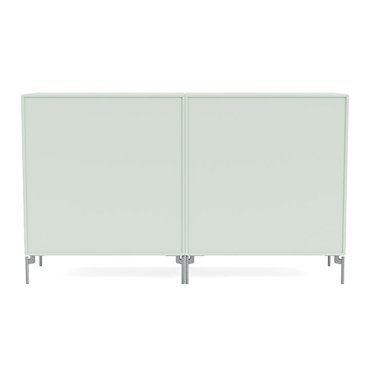 Montana Pair Classic Sideboard With Legs, Mist/Matt Chrome