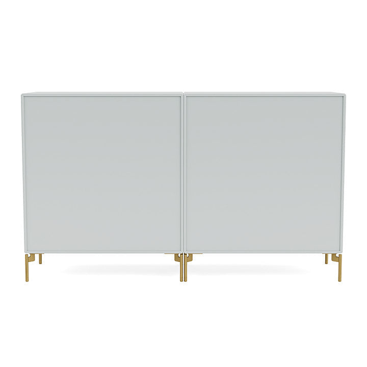 Montana Pair Classic Sideboard With Legs, Oyster/Brass