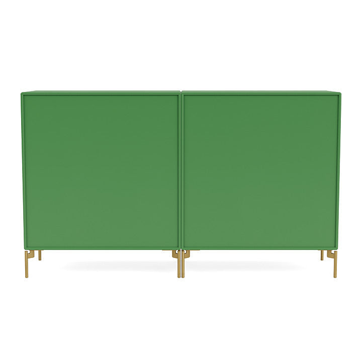 Montana Pair Classic Sideboard With Legs, Parsley/Brass