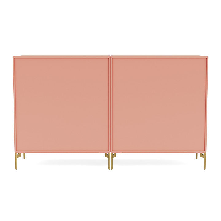 Montana Pair Classic Sideboard With Legs, Rhubarb/Brass