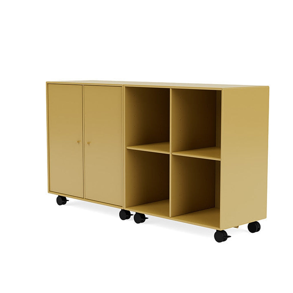 Montana Pair Classic Sideboard With Castors, Cumin Yellow