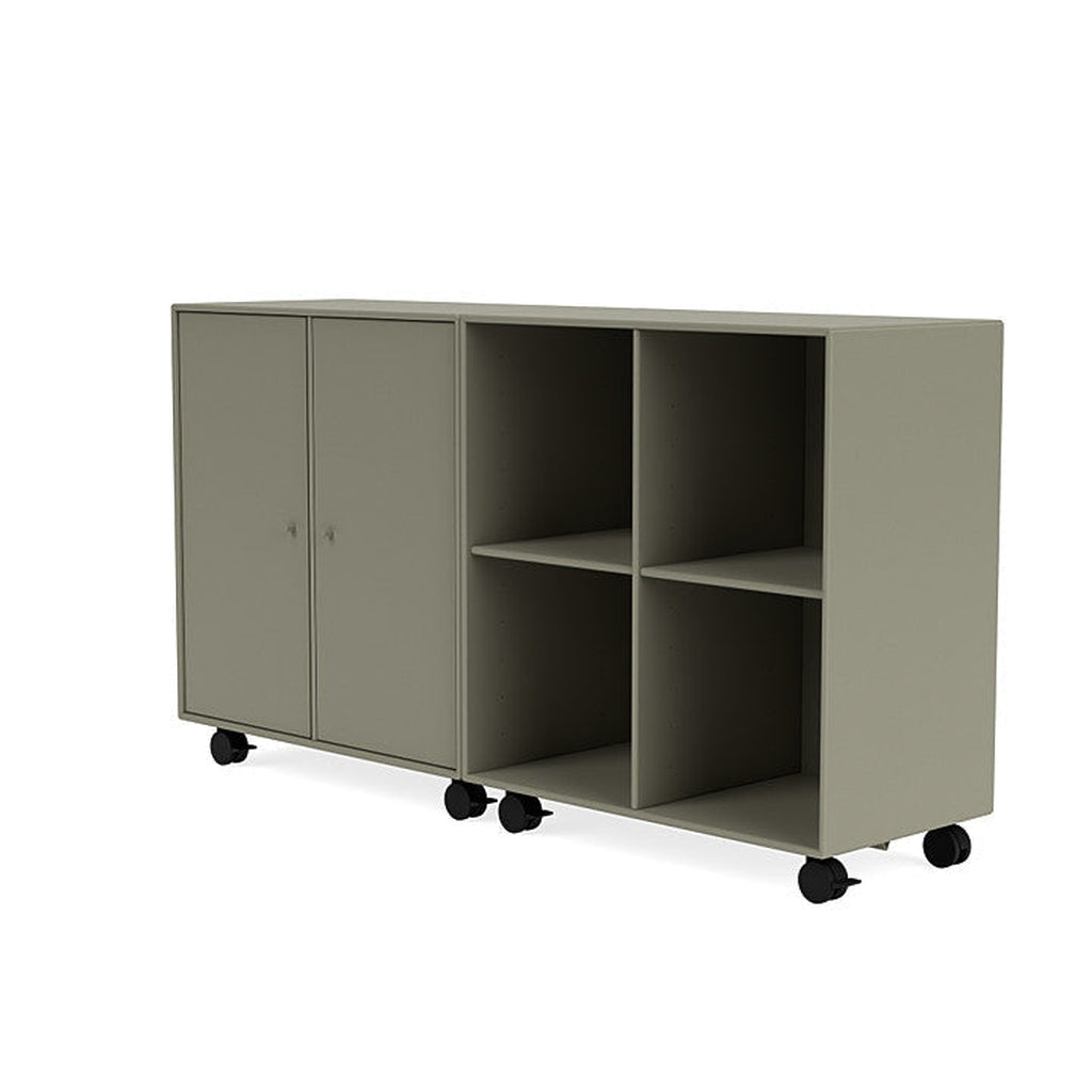Montana Pair Classic Sideboard With Castors, Fennel Green
