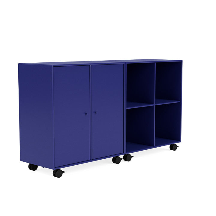 Montana paruj klasyczny kredens z Castors, Monarch Blue