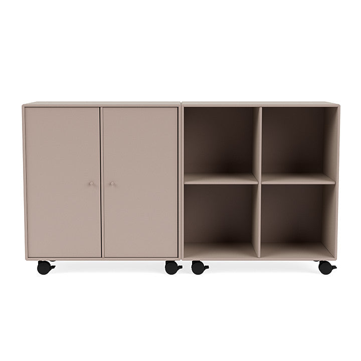 Montana Pair Classic Sideboard With Castors, Mushroom Brown