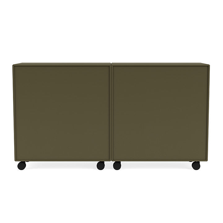 Montana Pair Classic Sideboard With Castors, Oregano Green