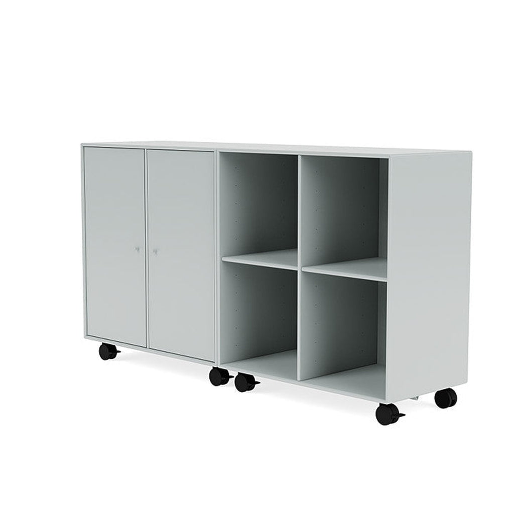 Montana paruj klasyczny kredens z Castors, Oyster Grey