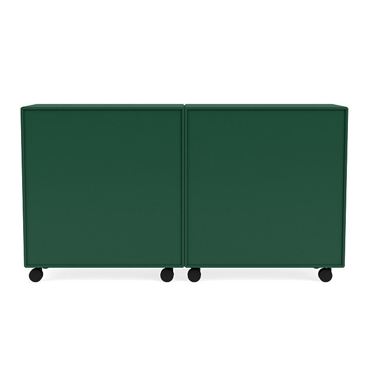 Montana Paruj klasyczny kredens z Castors, Pine Green