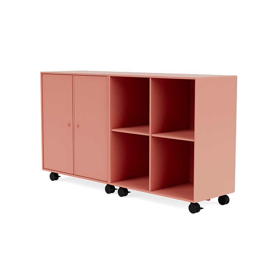 Montana Pair Classic Sideboard With Castors, Rhubarb Red