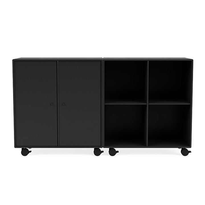 Montana Pair Classic Sideboard With Castors, Black