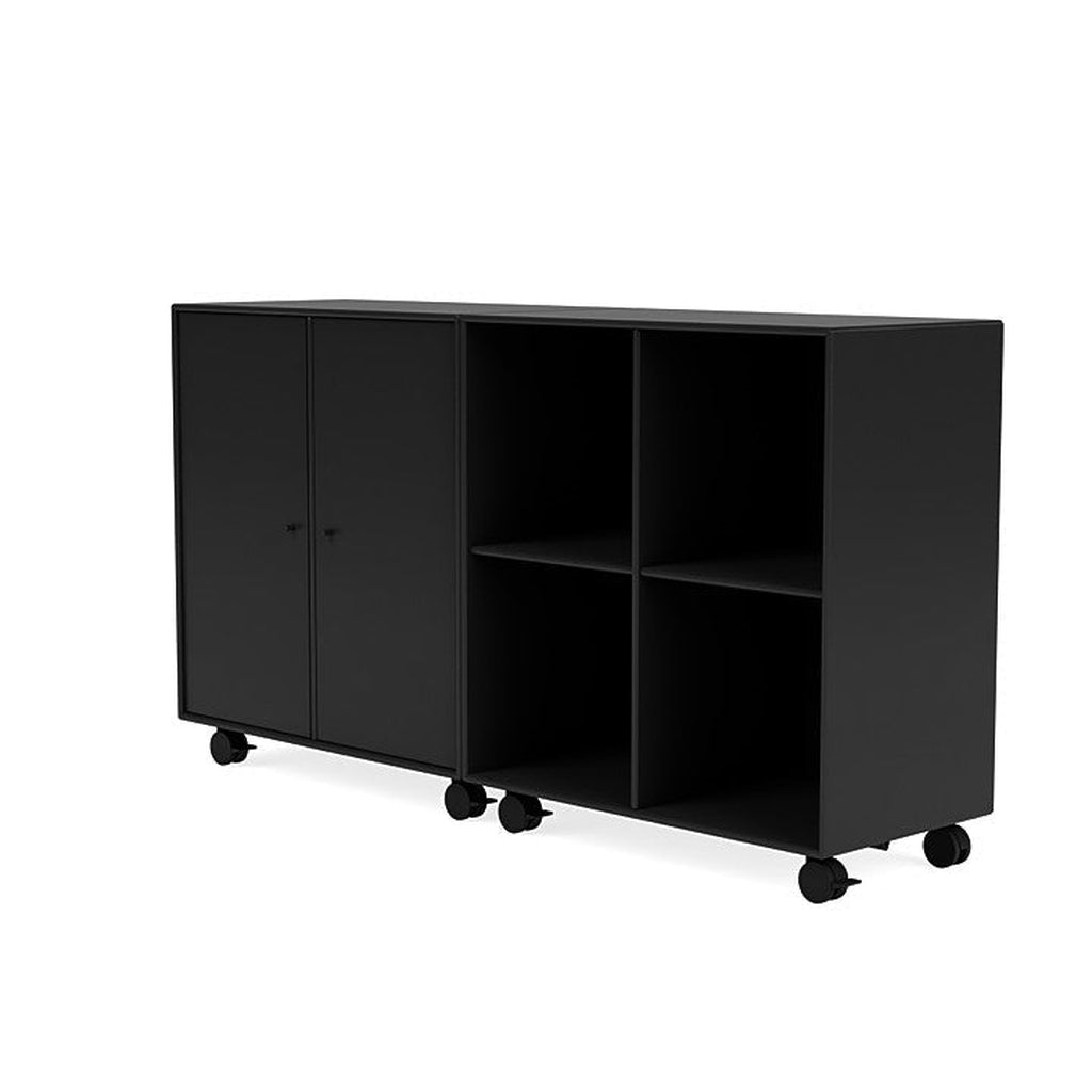 Montana Pair Classic Sideboard With Castors, Black