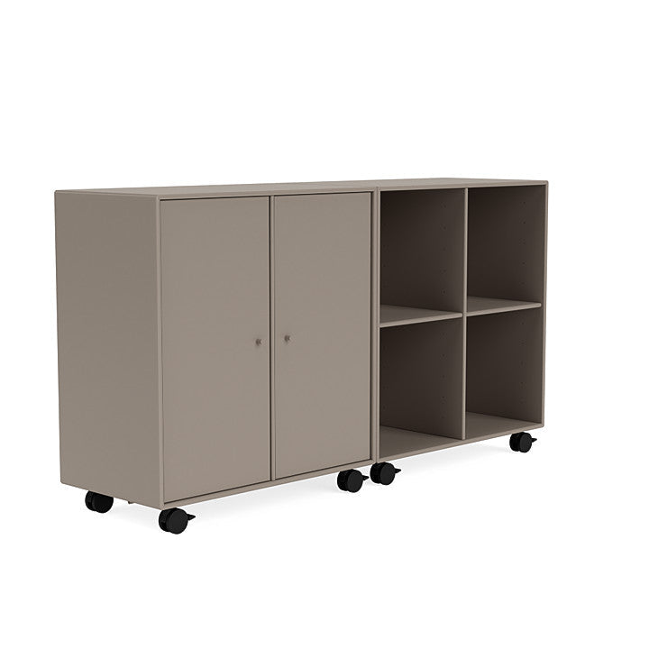 Montana paruj klasyczny kredens z Castors, Truffle Grey