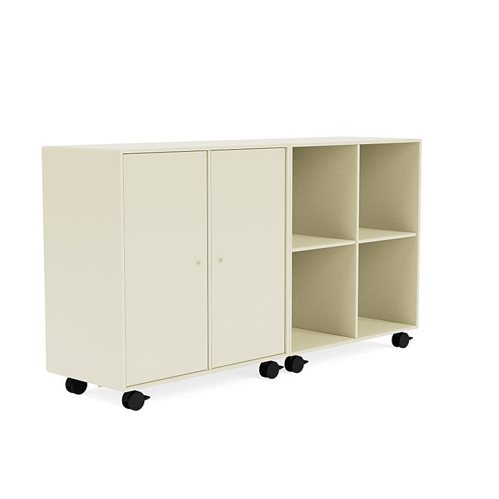 Montana Pair Classic Sideboard With Castors, Vanilla White