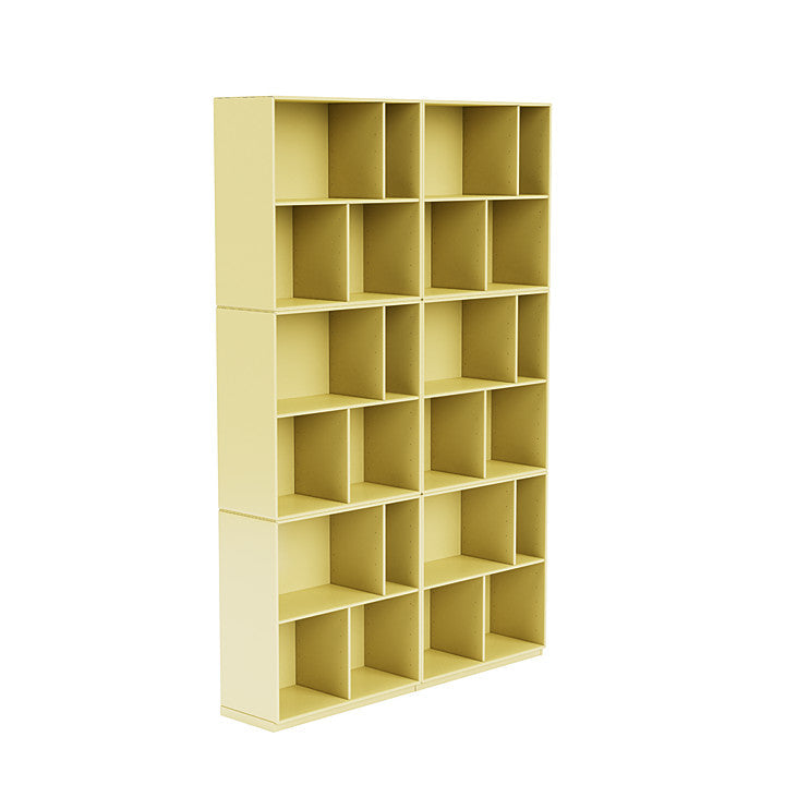 Montana Read Spacious Bookshelf With 3 Cm Plinth, Chamomile Yellow