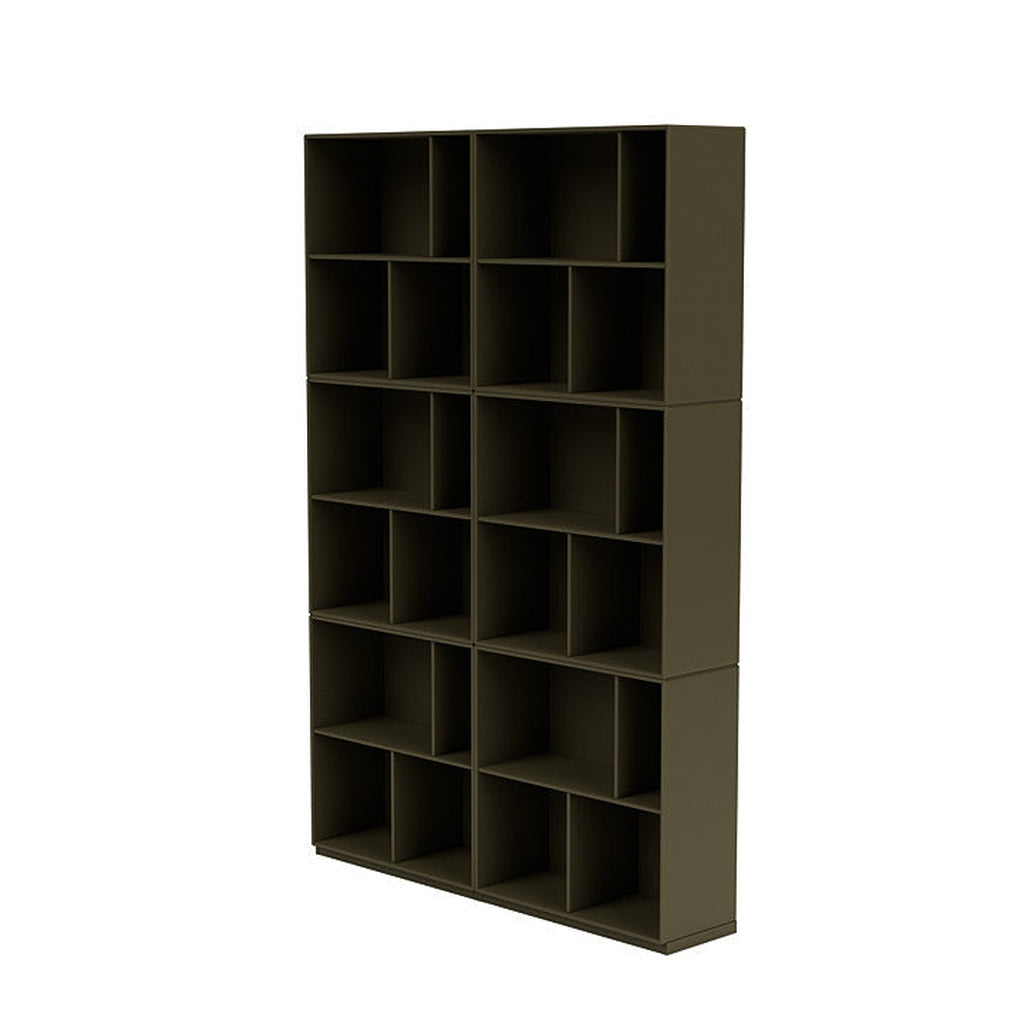 Montana Read Spacious Bookshelf With 3 Cm Plinth, Oregano Green