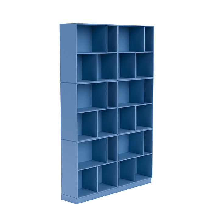 Montana przeczytaj przestronną półkę z książkami z cokolem 7 cm, Azure Blue