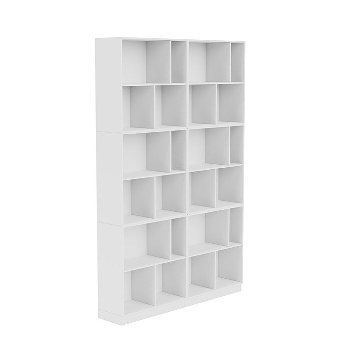 Montana Read Spacious Bookshelf With 7 Cm Plinth, New White