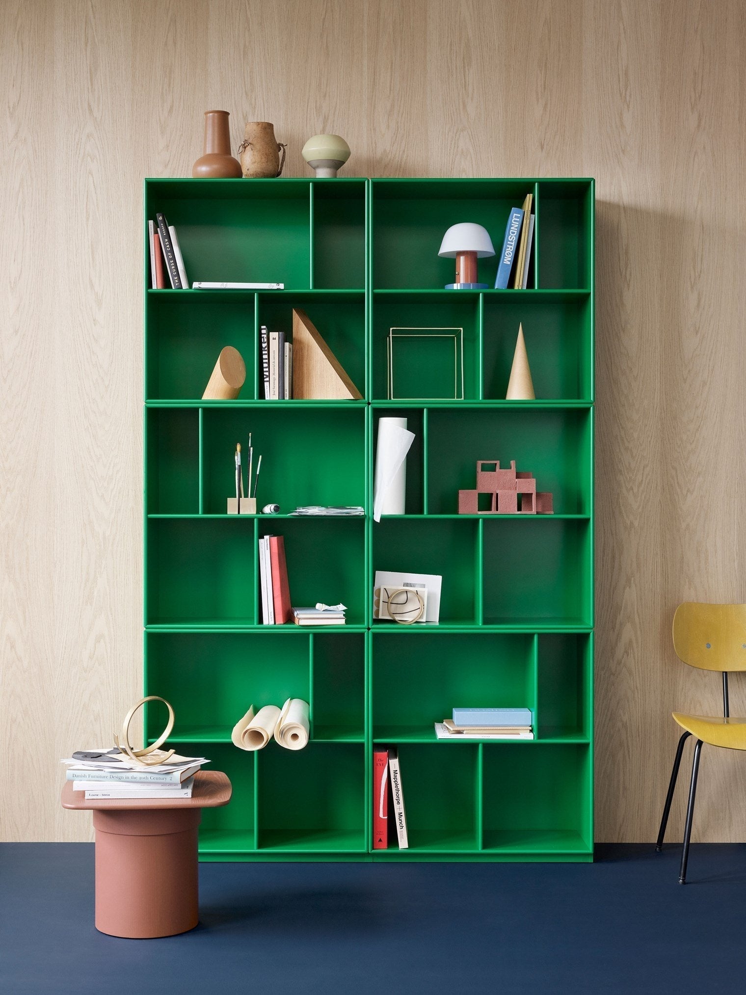 Montana Read Spacious Bookshelf With 7 Cm Plinth, Parsley Green