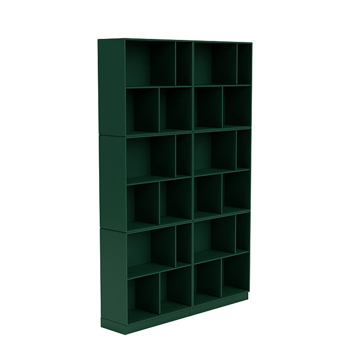 Montana Read Spacious Bookshelf With 7 Cm Plinth, Pine Green