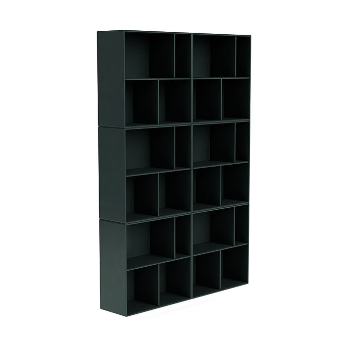 Montana Read Spacious Bookshelf With Suspension Rail, Black Jade