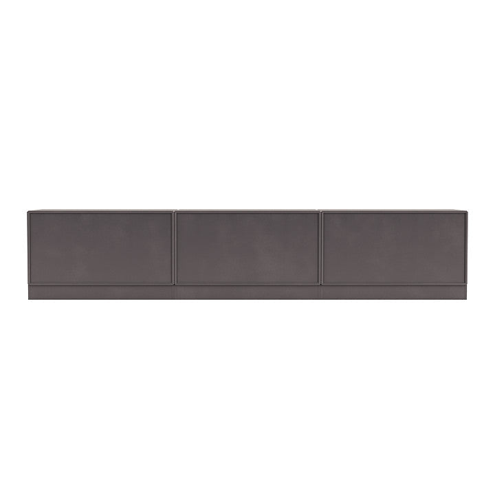 Montana Rest Bench z cokolem 7 cm, kawa Brown