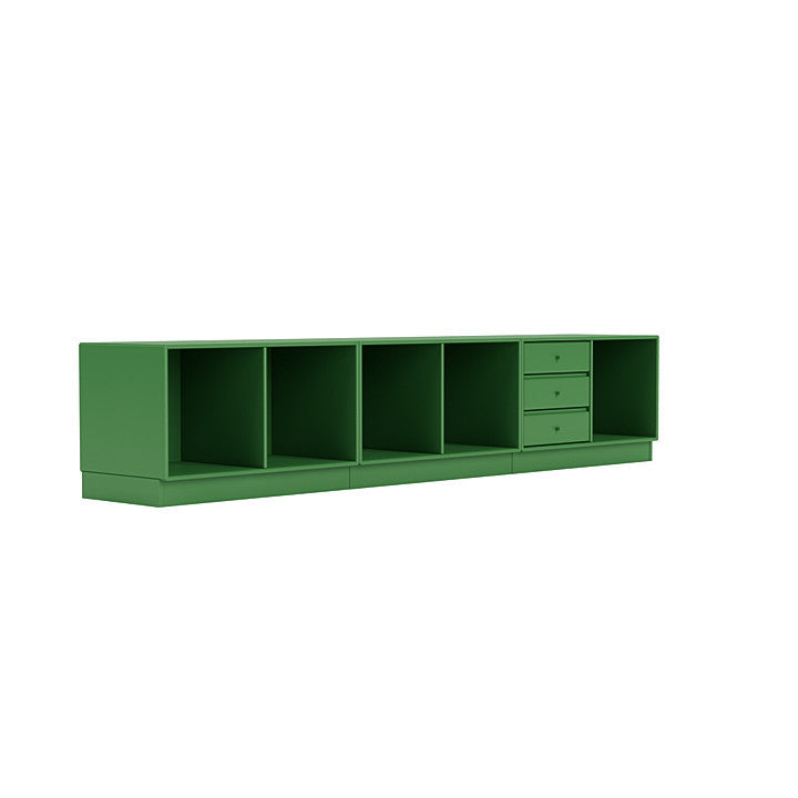 Montana Rest Bench z cokolem 7 cm, Parsley Green