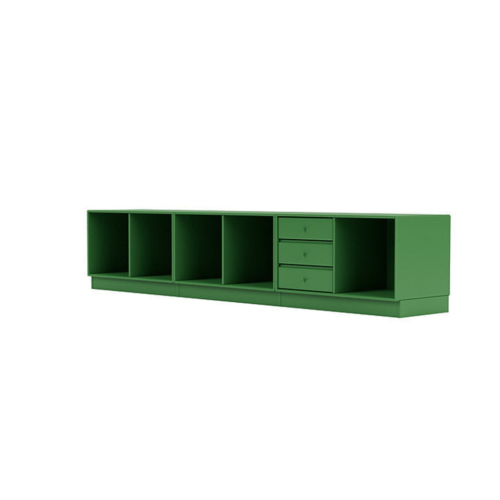 Montana Rest Bench z cokolem 7 cm, Parsley Green