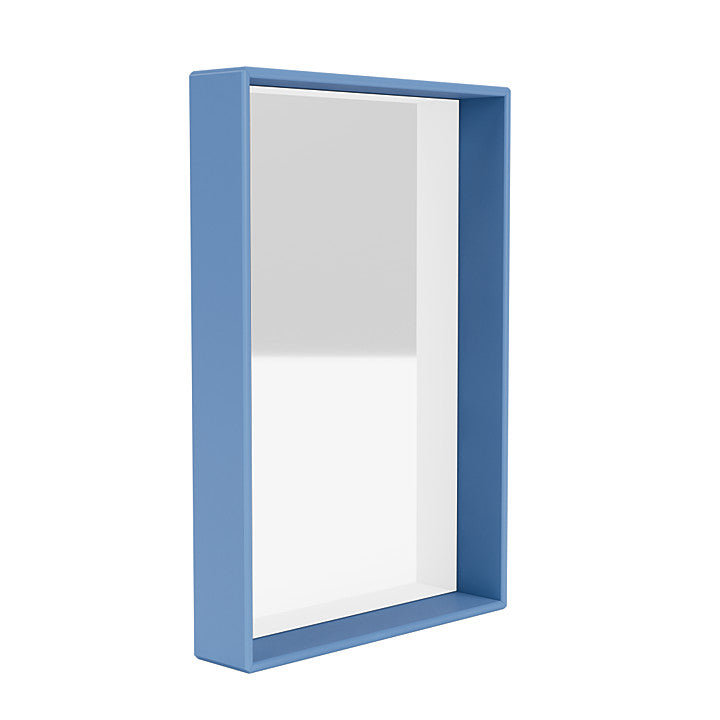 Montana Shelfie Mirror With Shelf Frame, Azure Blue