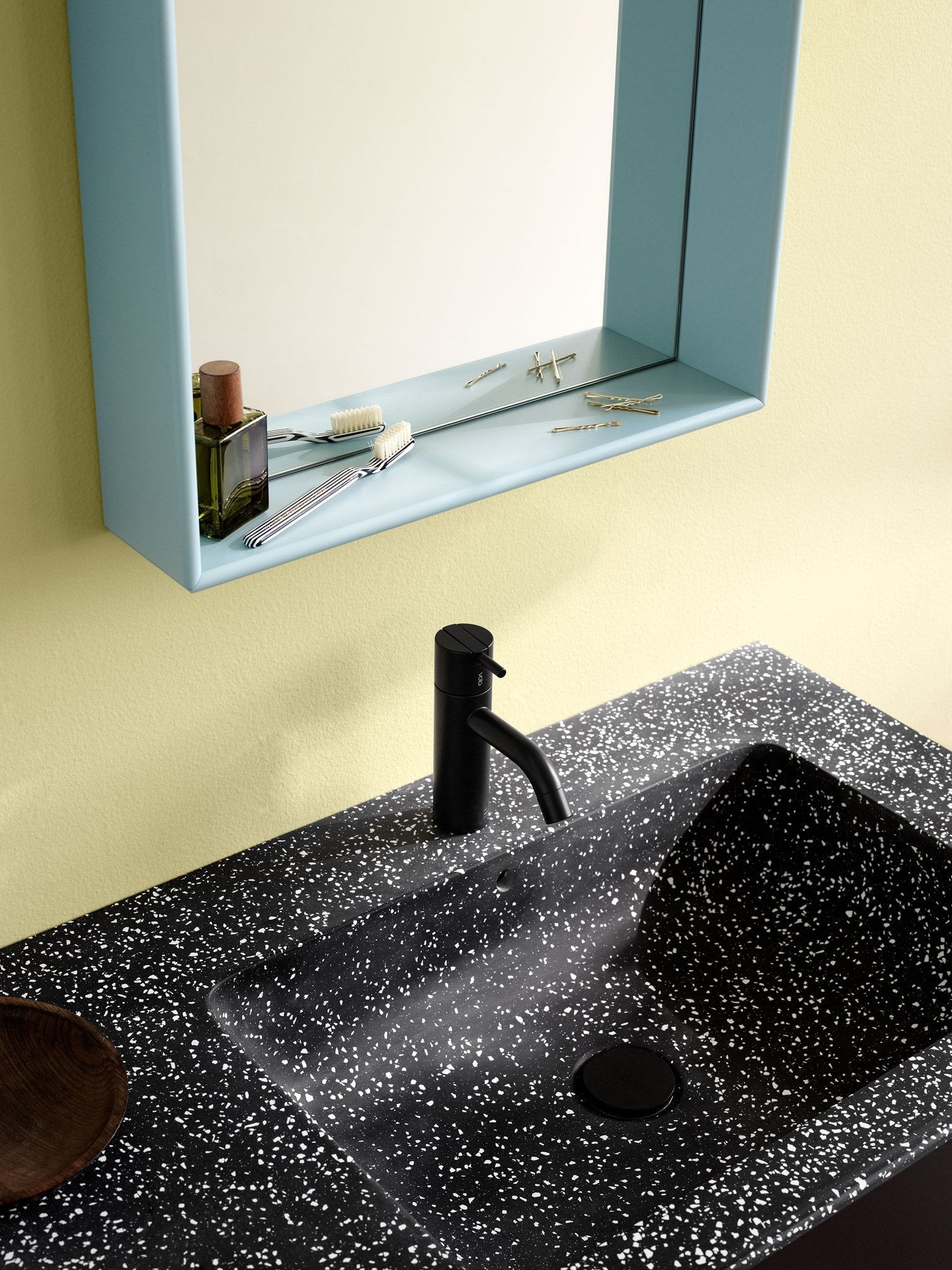 Montana Shelfie Mirror z szelfem, Juniper Blue