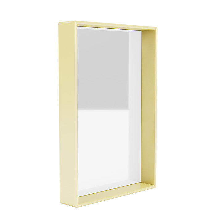 Montana Shelfie Mirror With Shelf Frame, Chamomile Yellow