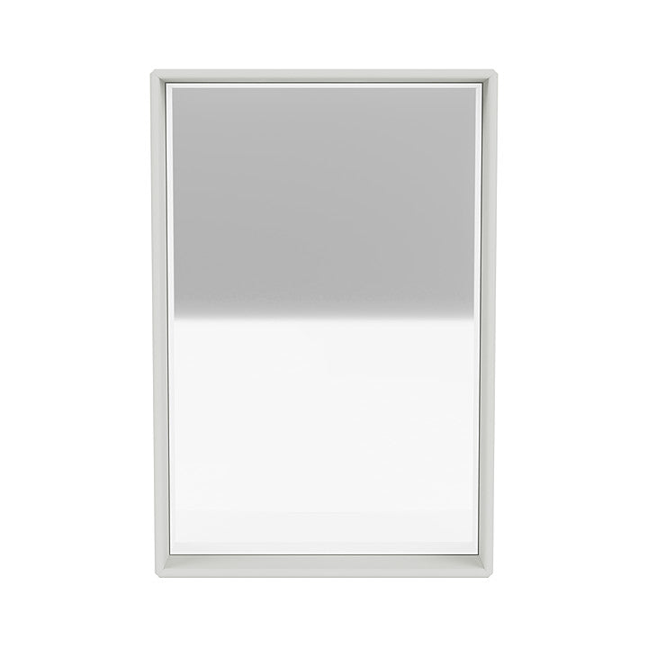 Montana Shelfie Mirror With Shelf Frame, Nordic White