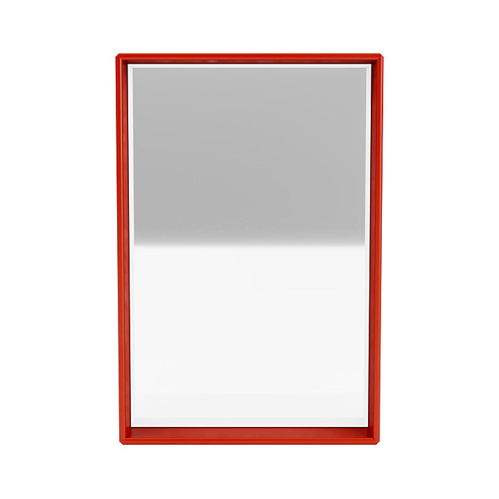 Montana Shelfie Mirror z szelfem, Rosehip Red