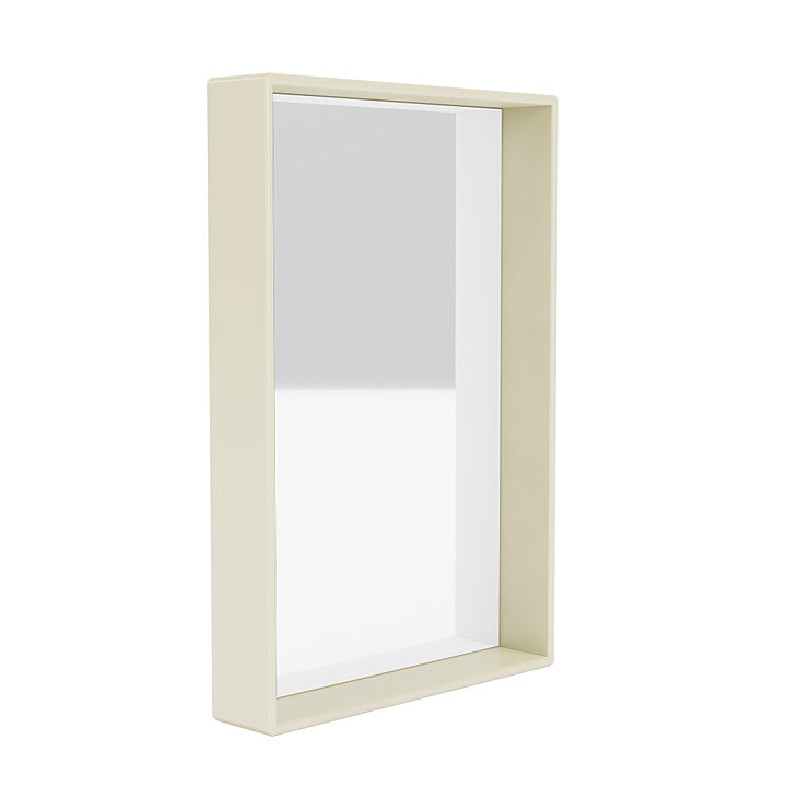 Montana Shelfie Mirror With Shelf Frame, Vanilla White