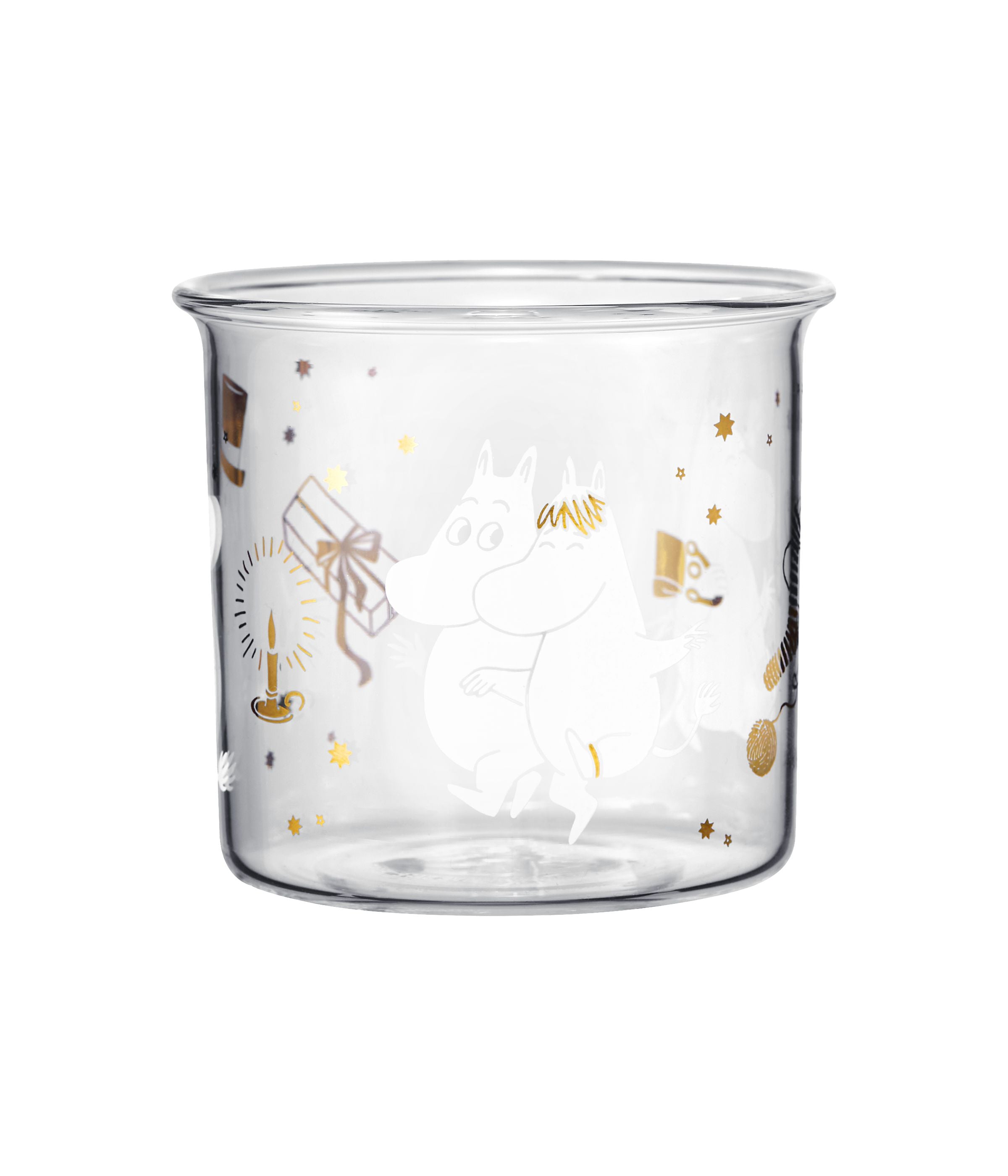 Muurla Moomin Glass Mug Sparkling Stars