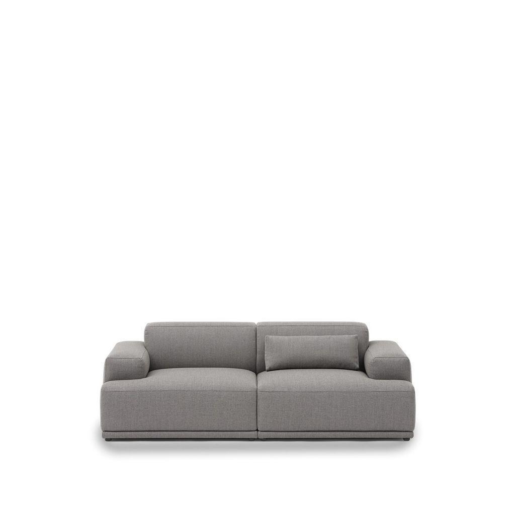 Muuto Connect Soft Modular 2 Seater Sofa Configuration 1, Grey (Re Wool 128)