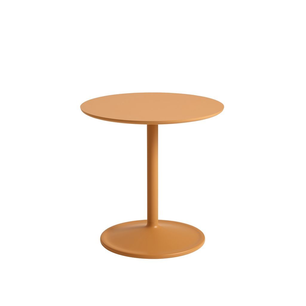 MUUTO Miękki stół boczny Øx H 48x48 cm, pomarańczowy