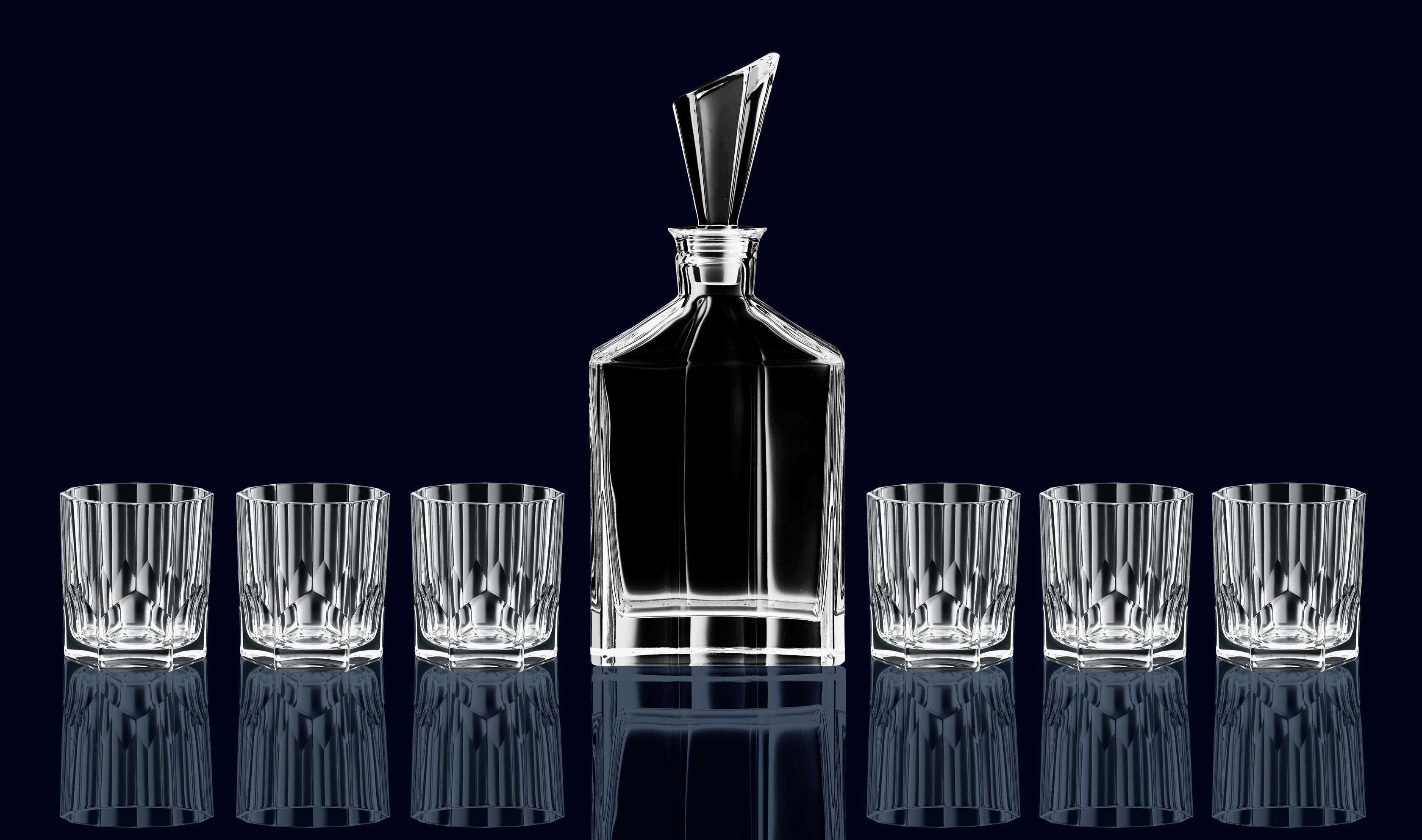 Nachtmann Aspen Whisky Set, Carafe + 6 Glasses