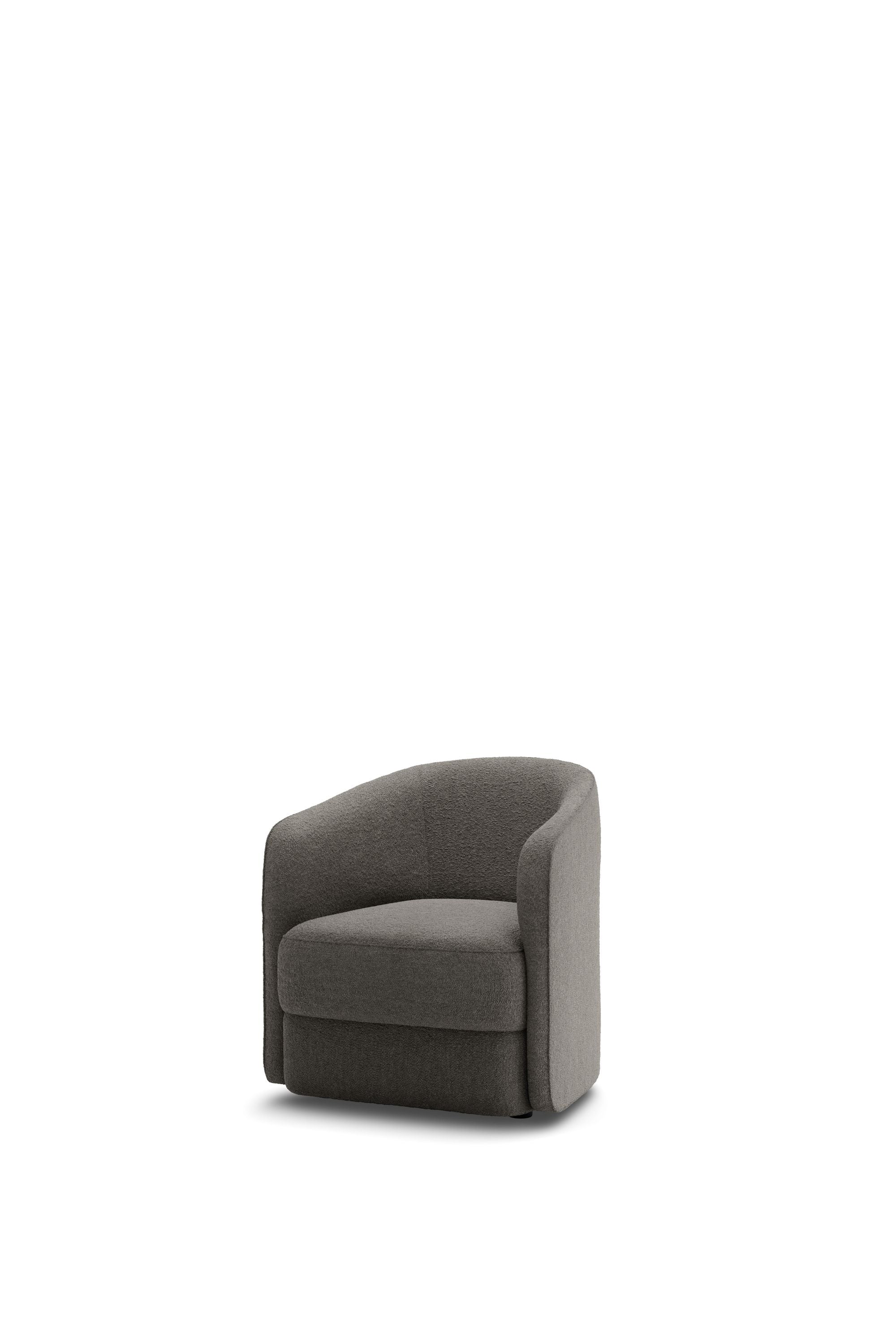 New Works Covent Lounge Chair Narrow, Dark Taupe