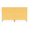 Montana Pair Classic Sideboard With Legs, Acacia/Brass