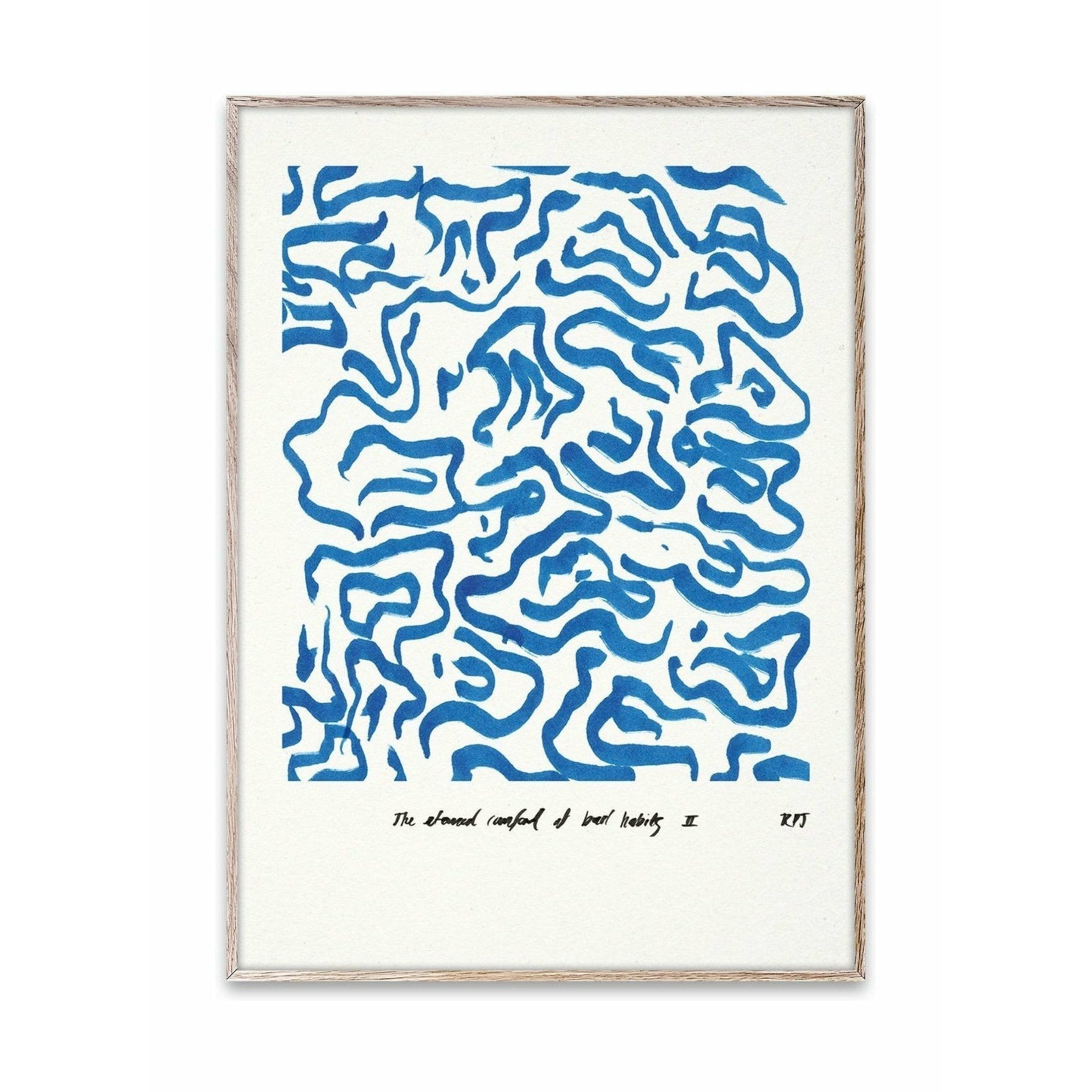 Paper Collective Comfort Poster 50x70 Cm, Blue