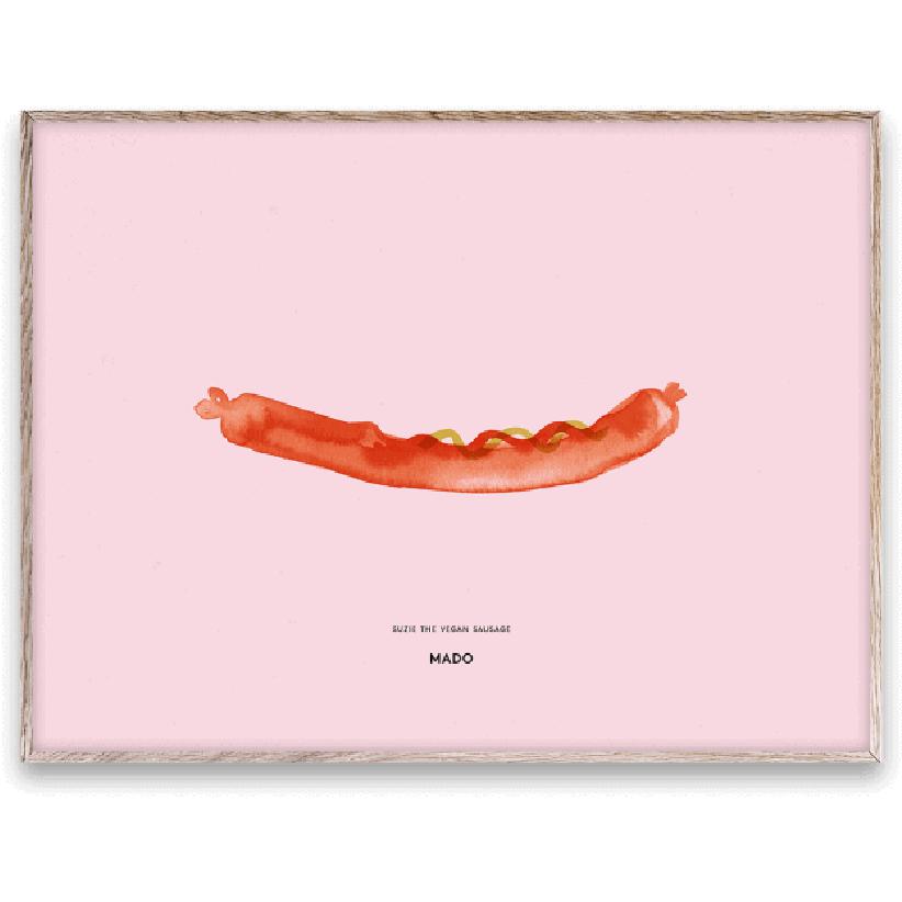 Papierowe kolektyw Suzie The Vegan Sausage Plakat, 30x40 cm