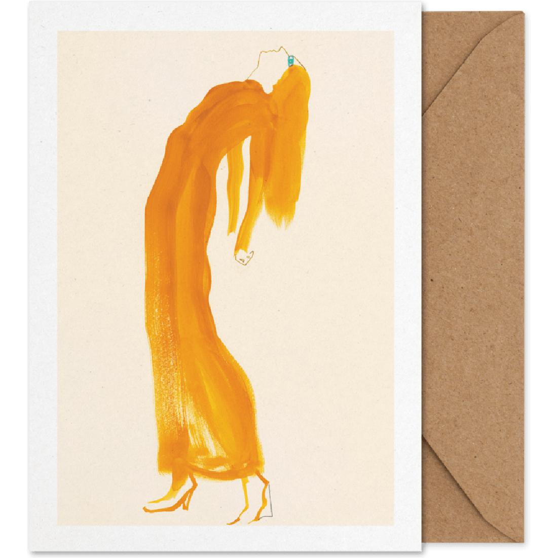 Papierowe kolektyw Saffron Dress Art Card