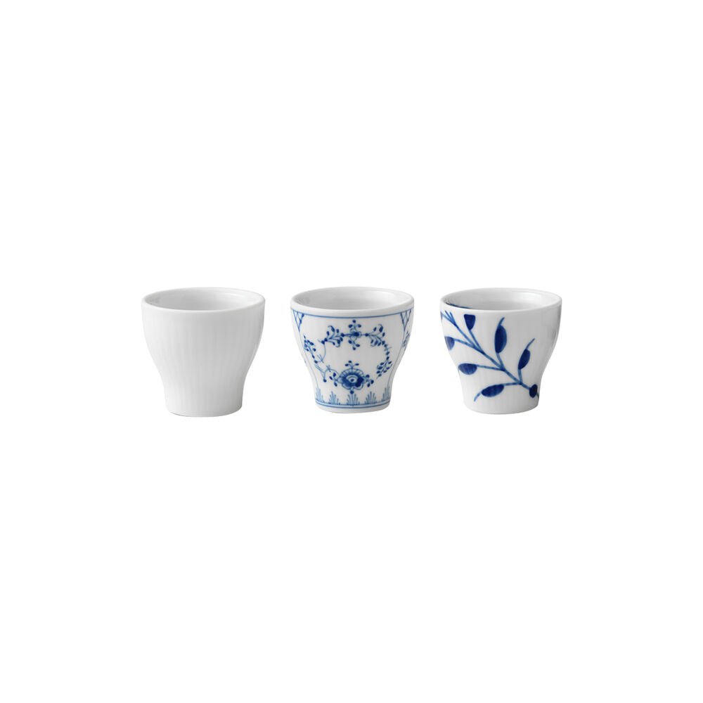 Royal Copenhagen Blue Fled Clack Egg Cup, 3 sztuki