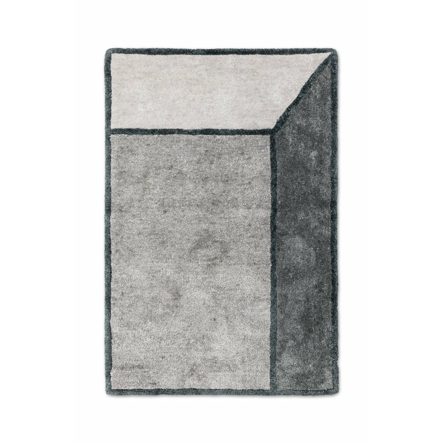 Rug Solid Illusion Rug Grey, 140 X 200 Cm